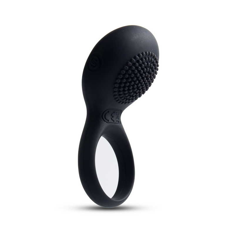 Эрекционное кольцо с вибрацией "Svakom Tyler" супер мощное, черное 