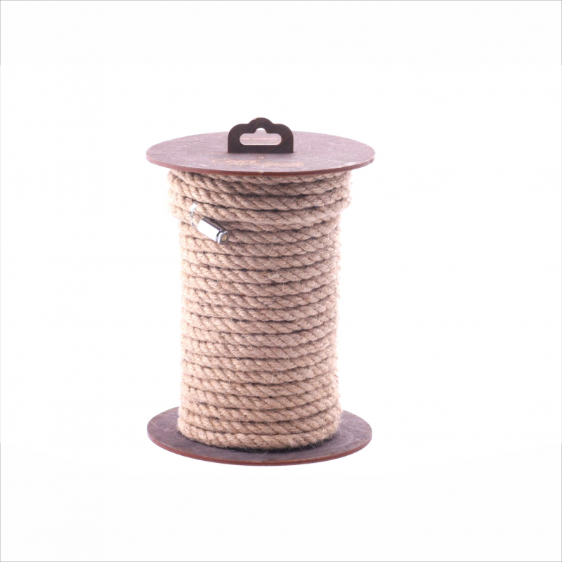 Веревка для шибари "Crazy Handmade" джутовая, 10м 