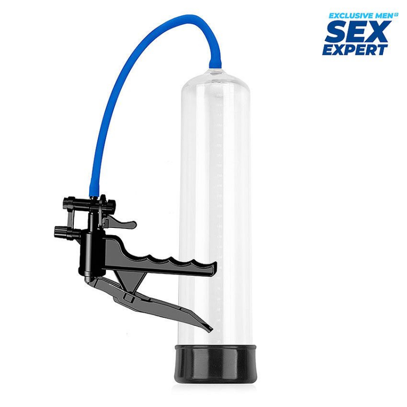 Вакуумная помпа с рычагом "Sex Expert" увеличенная колба 